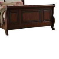 Marvelous Wooden Queen Bed, Antique Cherry Finish