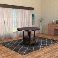 Wooden Counter Height Table, Brown