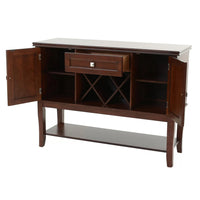 Chicly Styled Rubber Wood Server, Brown - BM171386