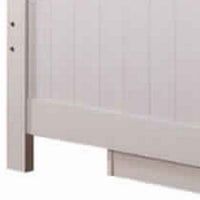 Stylish Twin Bed With Trundle, White
