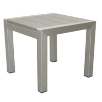 16 Inch Outdoor Side Table, Highly Functional, Easy Movable, Gray - BM172081