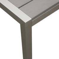 16 Inch Outdoor Side Table, Highly Functional, Easy Movable, Gray - BM172081