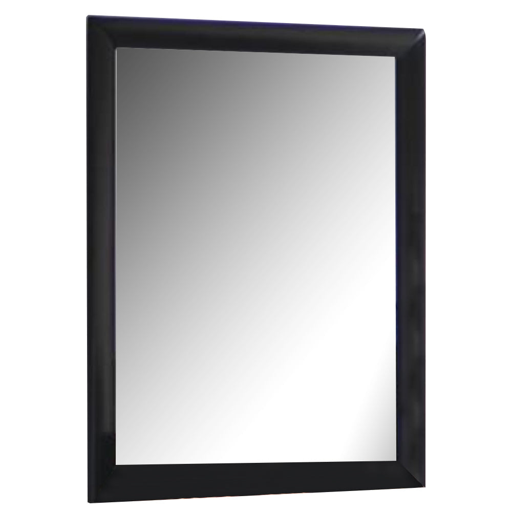 Contemporary Landscape Mirror, Black - BM172120