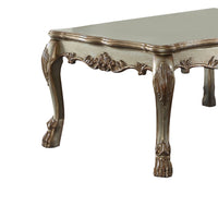 Wood Coffee Table in Gold Patina  - BM177681