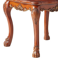 Wooden End Table In Traditional Style , Cherry Oak Brown  - BM177816