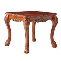 Wooden End Table In Traditional Style , Cherry Oak Brown  - BM177816