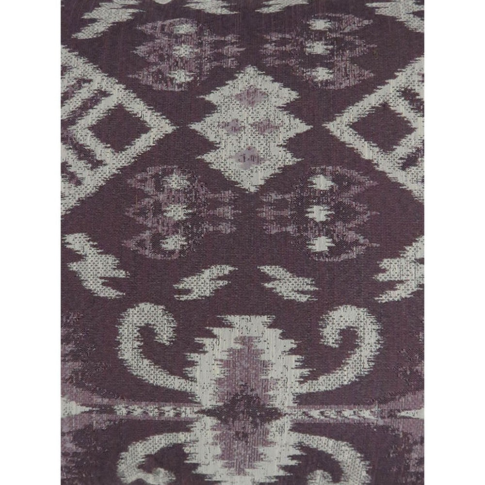 Contemporary Style Set of 2 Throw Pillows, Purple, White - BM177991