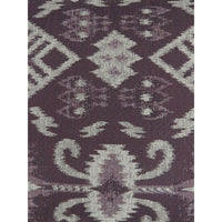 Contemporary Style Set of 2 Throw Pillows, Purple, White - BM177991