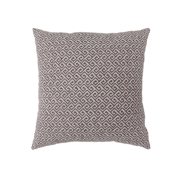 Contemporary Style Small Diagonal Patterned Set of 2 Throw Pillows, Brown - FOA-PL6037BR-L-2PK