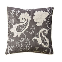 Contemporary Style Set of 2 Throw Pillows With Paisley and Floral Designing - BM178023