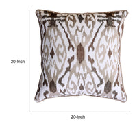 Contemporary Style Abstract Pattern Design Cotton Throw Pillow, Set of 2 - BM178042