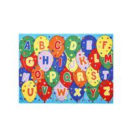 Alphabetical Machine Tufted Area Rug In With Nylon Backing, Multicolor - FOA-RG5115