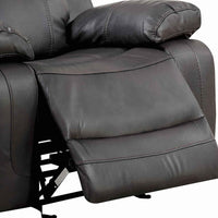 Leather Upholstered Glider  Recliner Chair, Brown - BM181370