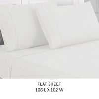 Lanester 4 Piece Deep Pocket Microfiber King Size Sheet Set , White - BM202419