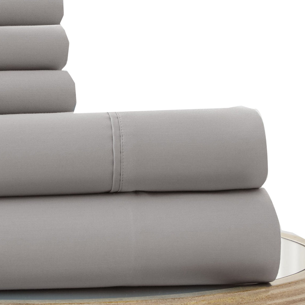 Forli 6 Piece Microfiber Full Sheet Set with Nano Technology , Gray - BM203072