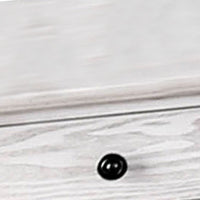 Transitional Style Wooden End Table with 1 Drawer Storage, White - BM203937