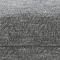 Fabric Upholstered Wooden Ottoman with Tapered Legs, Gray - BM203949