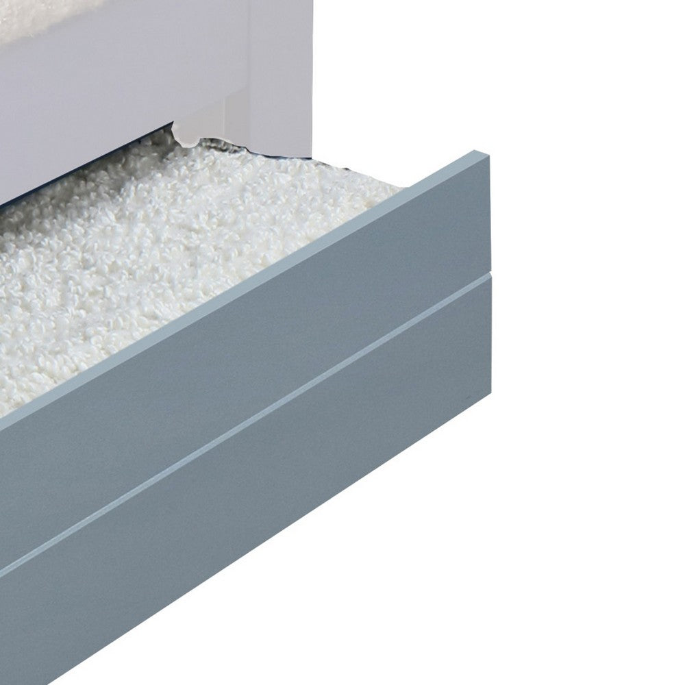 Transitional Style Wooden Trundle Bed with Caster Wheels, Gray - BM204312