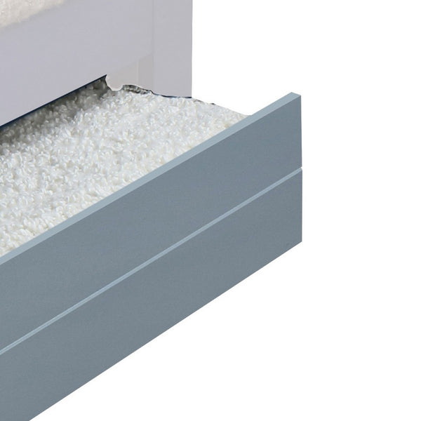 Transitional Style Wooden Trundle Bed with Caster Wheels, Gray - BM204312