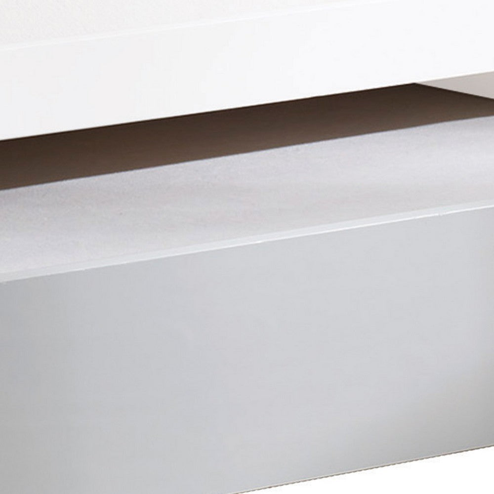 Mission Style Wooden Twin Size Daybed Trundle with Caster Wheels, White - BM204335