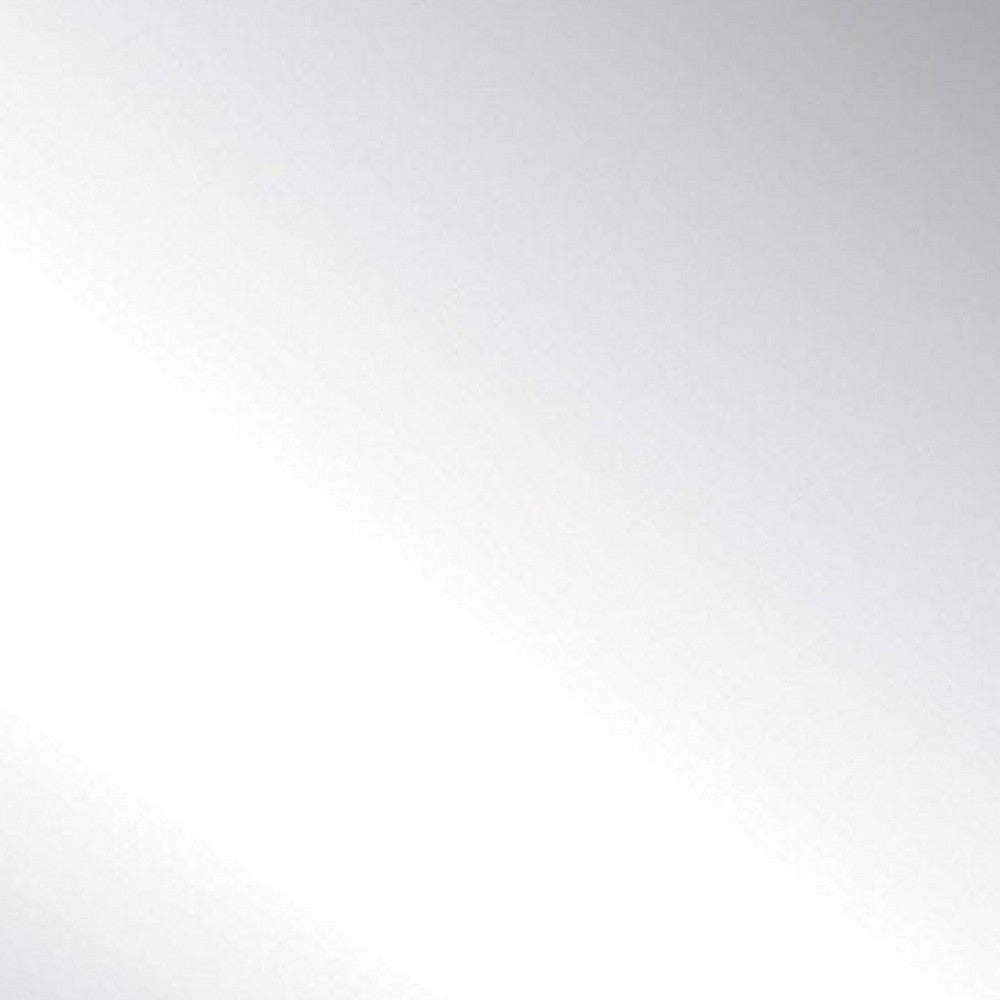 Contemporary Wooden Mirror with Rectangular Shape, Brown and Silver - BM205569