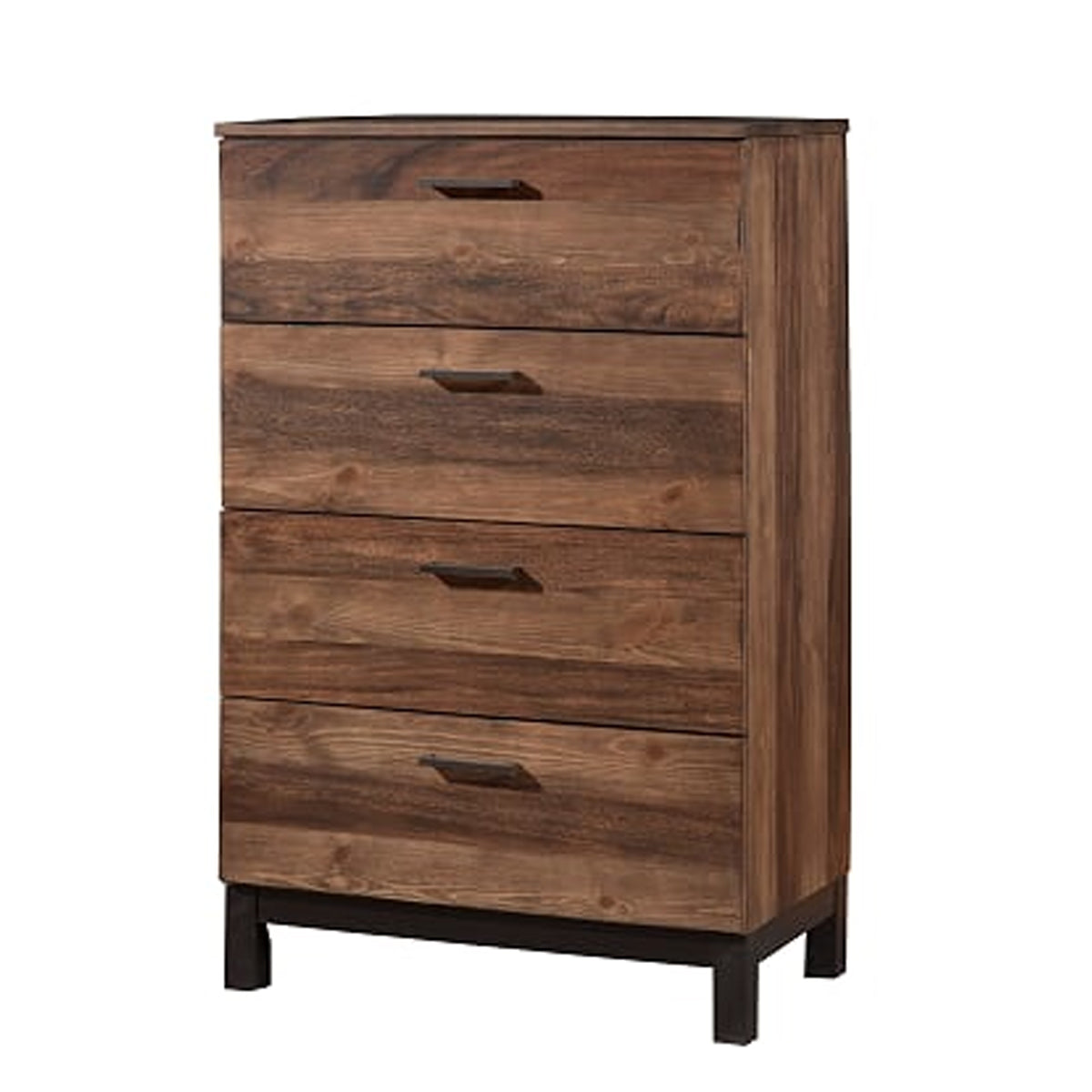Transitional Style Wooden Chest with 4 Drawers, Large, Brown - BM205709