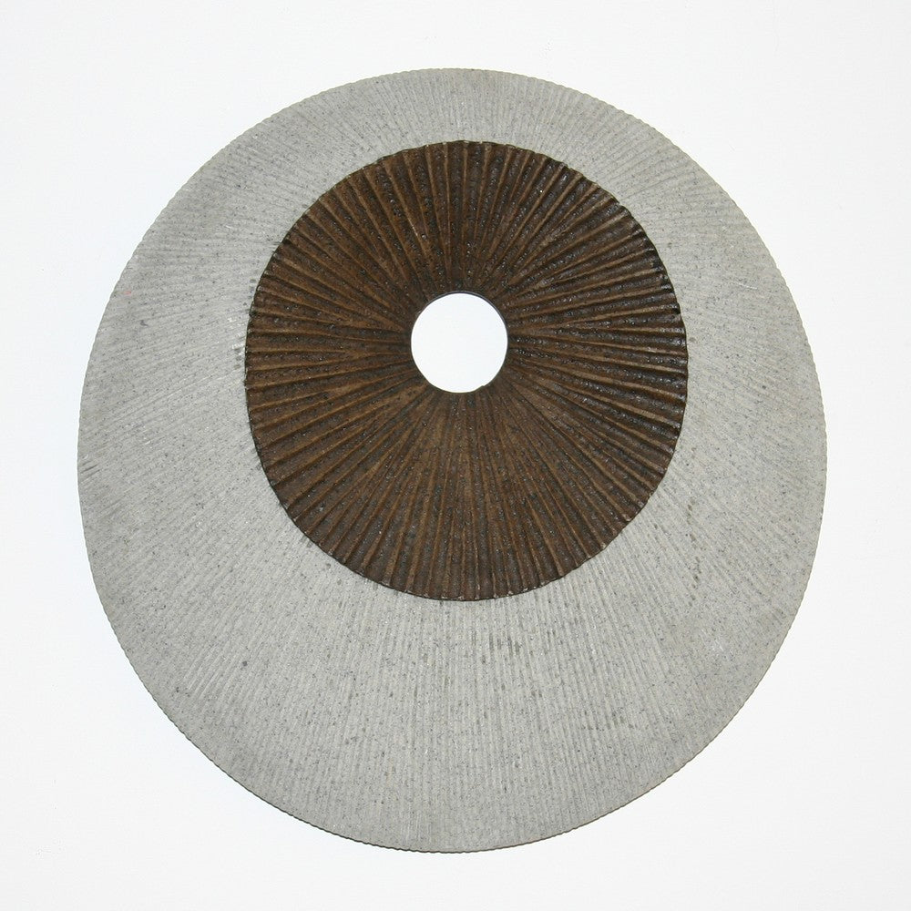 Round and Ribbed Double Layer Sandstone Wall Art, Large, Brown and Gray - BM205829