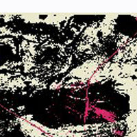 Square Shaped Wooden Wall Art with Abstract Printing, Black and White - BM205841