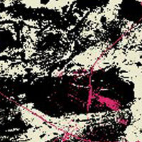 Square Shaped Wooden Wall Art with Abstract Printing, Black and White - BM205841