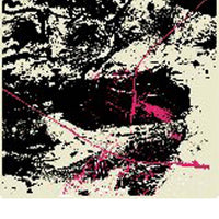 Square Shaped Wooden Wall Art with Abstract Printing, Black and White - BM205841