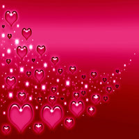 Contemporary Valentine Themed Rectangle Shape Wall Art, Red - BM205842