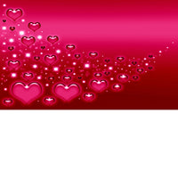 Contemporary Valentine Themed Rectangle Shape Wall Art, Red - BM205842