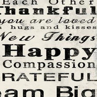 High Quality Canvas Print with Family Rules Quotes, Black & White - BM205899