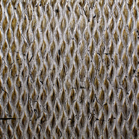 Modern Style Wooden Wall Decor with Patterned Carving, Large, Silver - BM205907