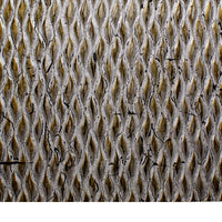 Modern Style Wooden Wall Decor with Patterned Carving, Large, Silver - BM205907