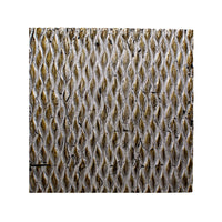 Modern Style Wooden Wall Decor with Patterned Carving, Large, Silver - BM205907