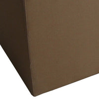 Classic Canvas Upholstered Bench with Button Tufting, Brown - BM205926