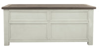 Cocktail Table With Spring Lift Top and Multiple Drawers, Brown and White - BM206155
