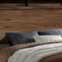 Wooden Queen Size Bed with 2 Drawer storage, Brown - BM207725