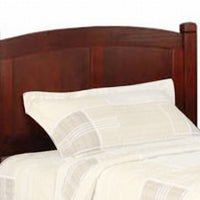 Transitional Wooden Twin Bed with Panelled Headboard and Footboard, Brown - BM207882