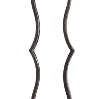 Metal Wall Mirror with Scalloped Shaped Border, Set of Two, Bronze - BM209109