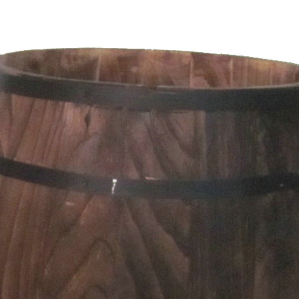 Traditional Old School Wooden Decor Barrels, Set of Two, Brown - BM210387