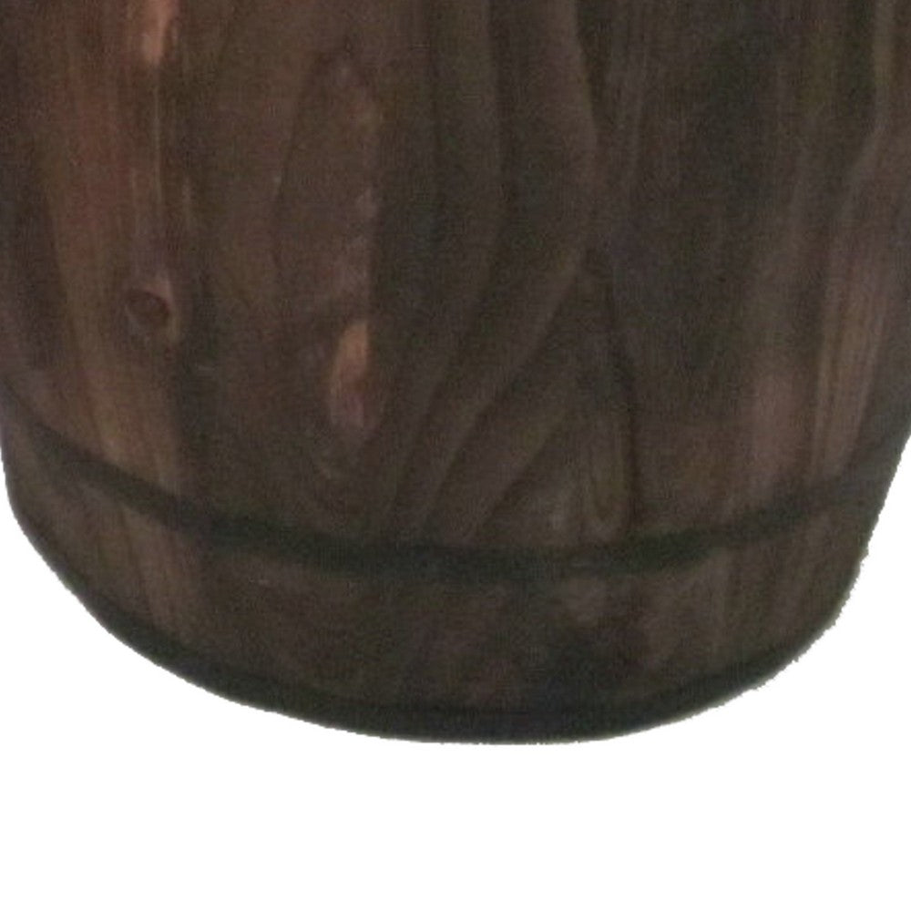 Traditional Old School Wooden Decor Barrels, Set of Two, Brown - BM210387