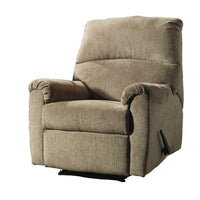 Fabric Upholstered Zero Wall Recliner with Pillow Top Armrests in Beige - BM210773