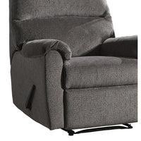 Fabric Upholstered Zero Wall Recliner with Pillow Top Armrests in Gray - BM210775