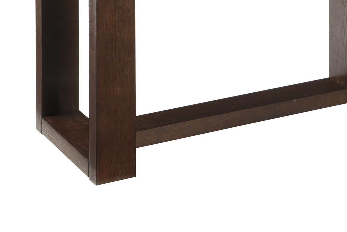 Rectangular Wooden Sofa Table with Sled Base in Espresso Brown - BM210852