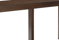 Rectangular Wooden Sofa Table with Sled Base in Espresso Brown - BM210852