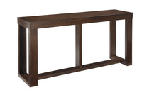 Rectangular Wooden Sofa Table with Sled Base in Espresso Brown - BM210852