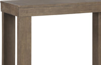 Rectangular Wooden Sofa Table with Sled Base in Light Brown - BM210853