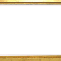 Contemporary Style Rectangular Wooden Frame Wall Mirror, Gold and Silver - BM211053